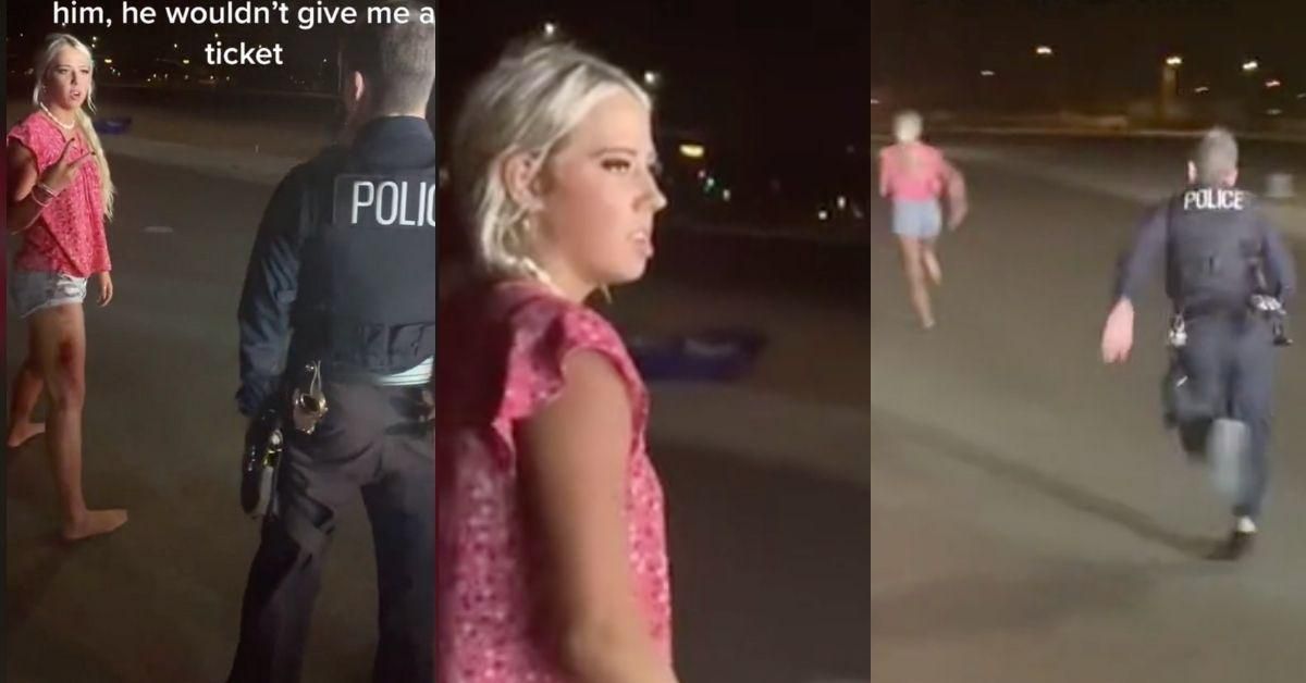 TikTok Outraged After White Woman Given Opportunity To 'Outrun' Cop To Get Out Of Ticket