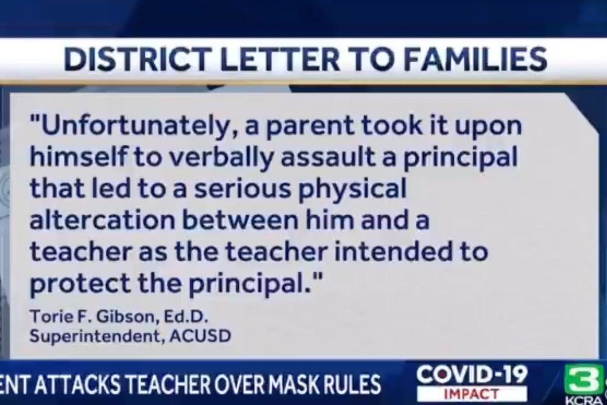 Teachers Signed Up To Teach Math, Not Get In Fist Fights With Unhinged, Anti-Mask Parents