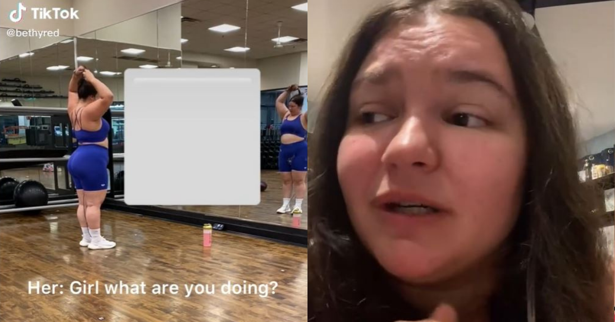 Plus-Size TikToker Speaks Out After Woman Mocked Her For Filming Videos Of Herself At Gym