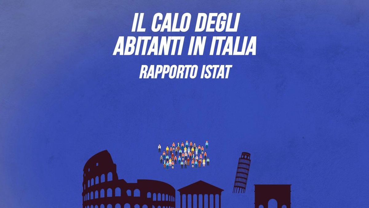 Il calo degli abitanti in Italia