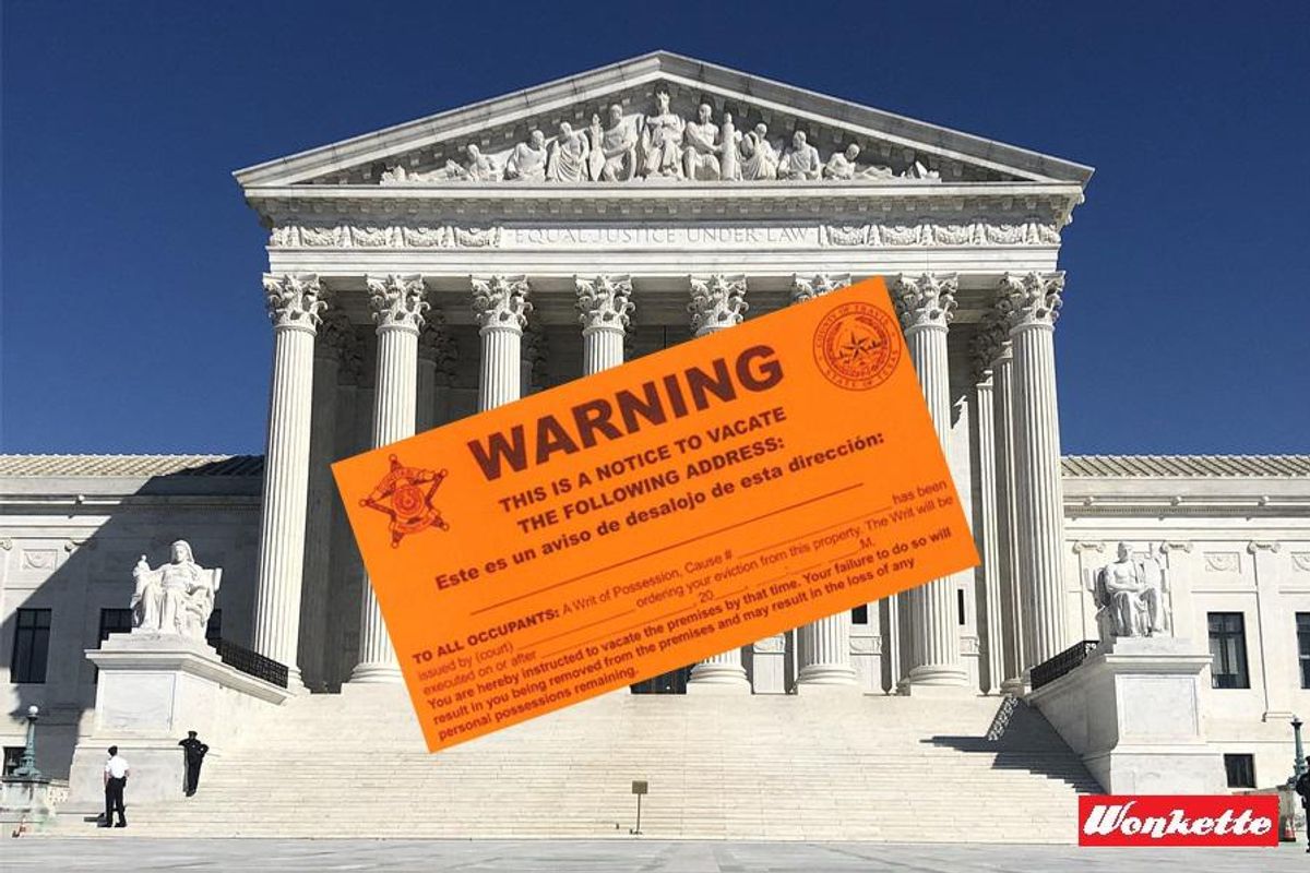 SCOTUS Evicts CDC's Eviction Moratorium. Maybe States Could F**king Hurry Up With Rent Aid? 
