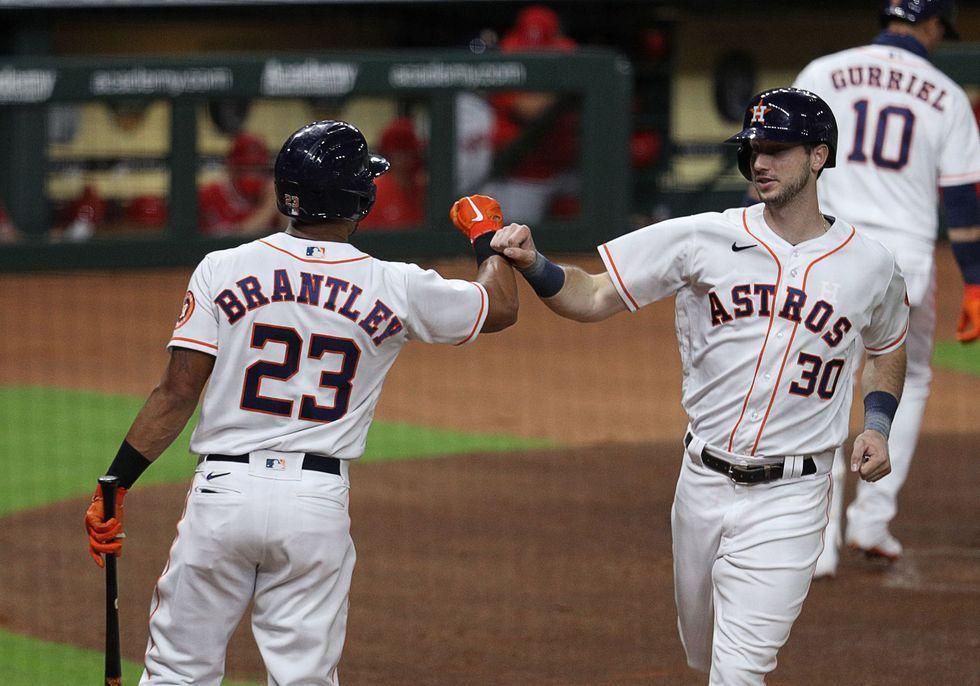 Astros' Michael Brantley and Kyle Tucker