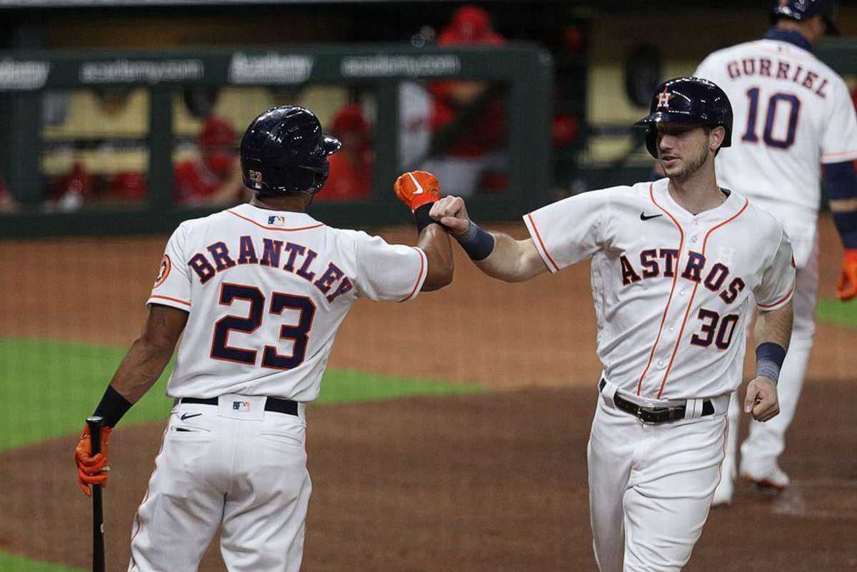 Astros' Michael Brantley and Kyle Tucker