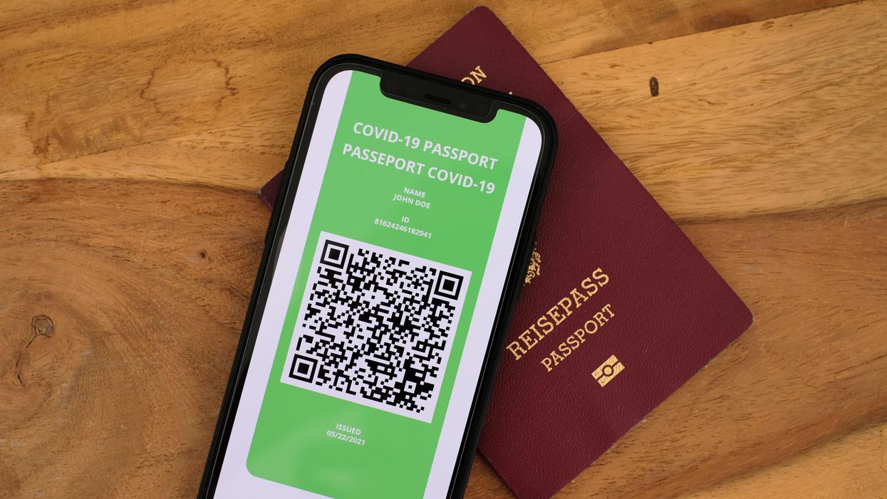 Example of COVID-19 vaccine passport