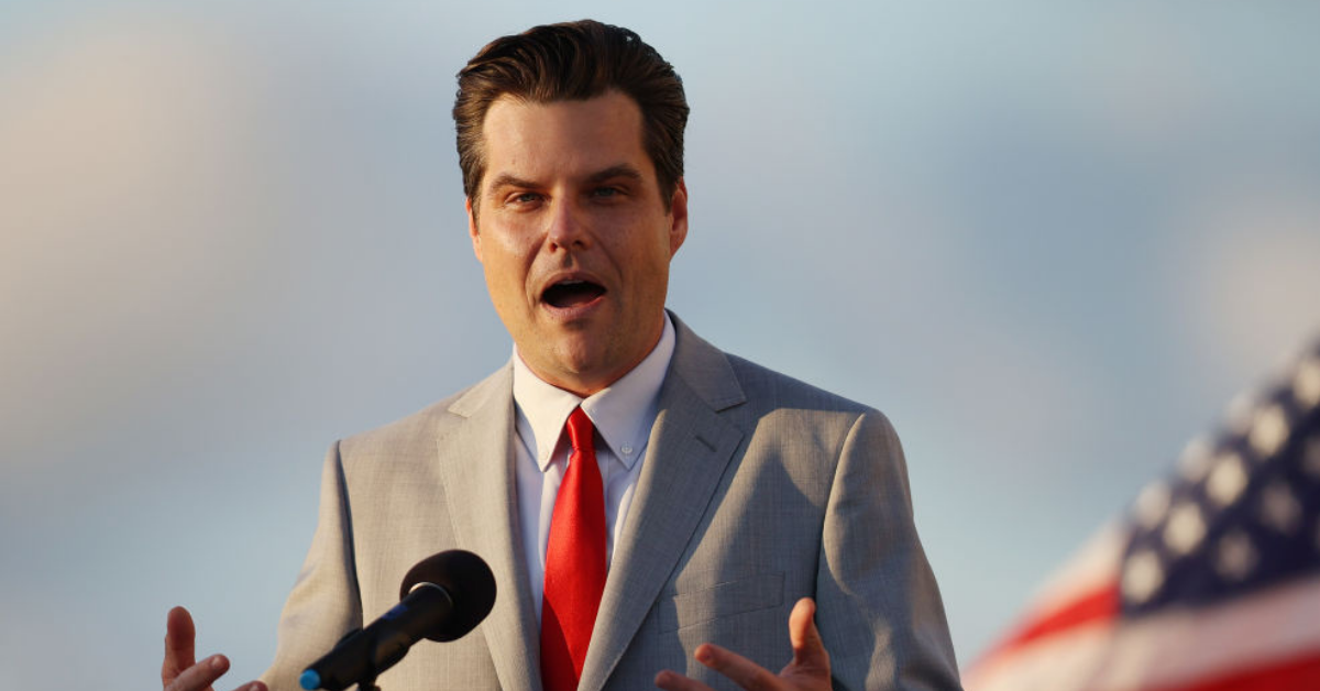 Matt Gaetz Dragged For Failing To Disclose His Terrible Book Sales Numbers—And Hoo Boy They're Bad