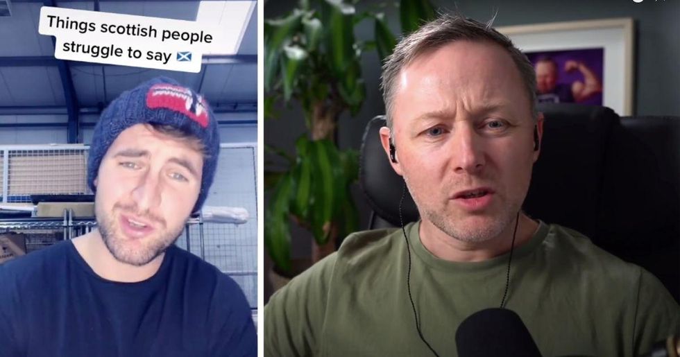 Watching Scottish people try to say 'purple burglar alarm' is a wee bit hilarious