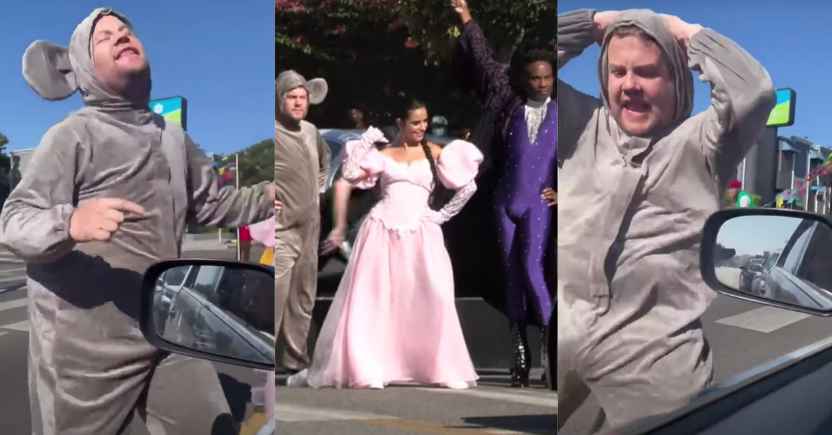 James Corden's Pelvic Thrusts During Cringey 'Cinderella' Flash Mob Have Twitter Weirded Out