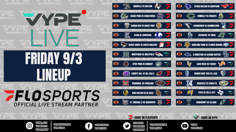 Vype Live Lineup Friday 9 3 21 Vype