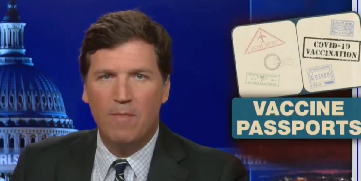 Tucker Defends 'Law Abiding Citizens' Who Forge Vaccine Cards in Latest Unhinged Rant