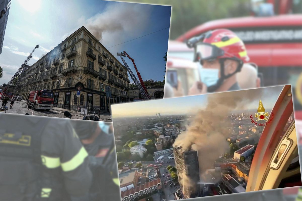 Incendio divora il centro di Torino. Mansarde esplose e 100 sfollati