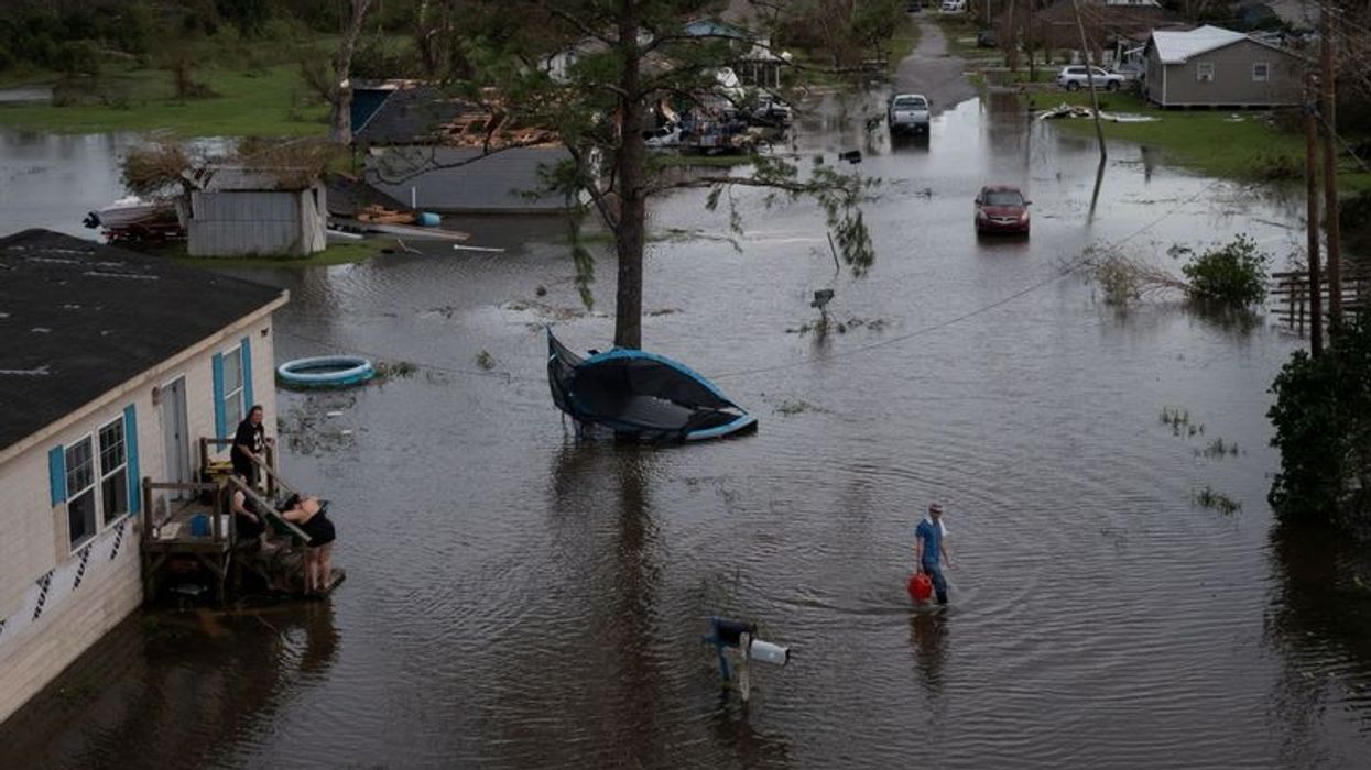 Hurricane damage in Louisiana