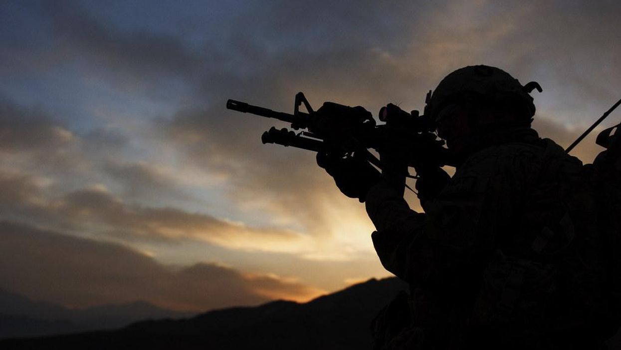 US soldier is Afghanistan.