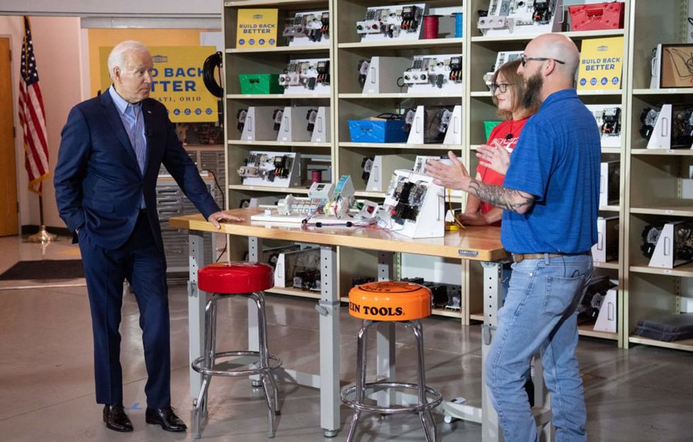 Biden Visits Union Hall To Celebrate Labor Day With Electrical Workers