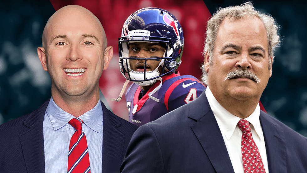 Texans Jack Easterby, Deshaun Watson, Cal McNair