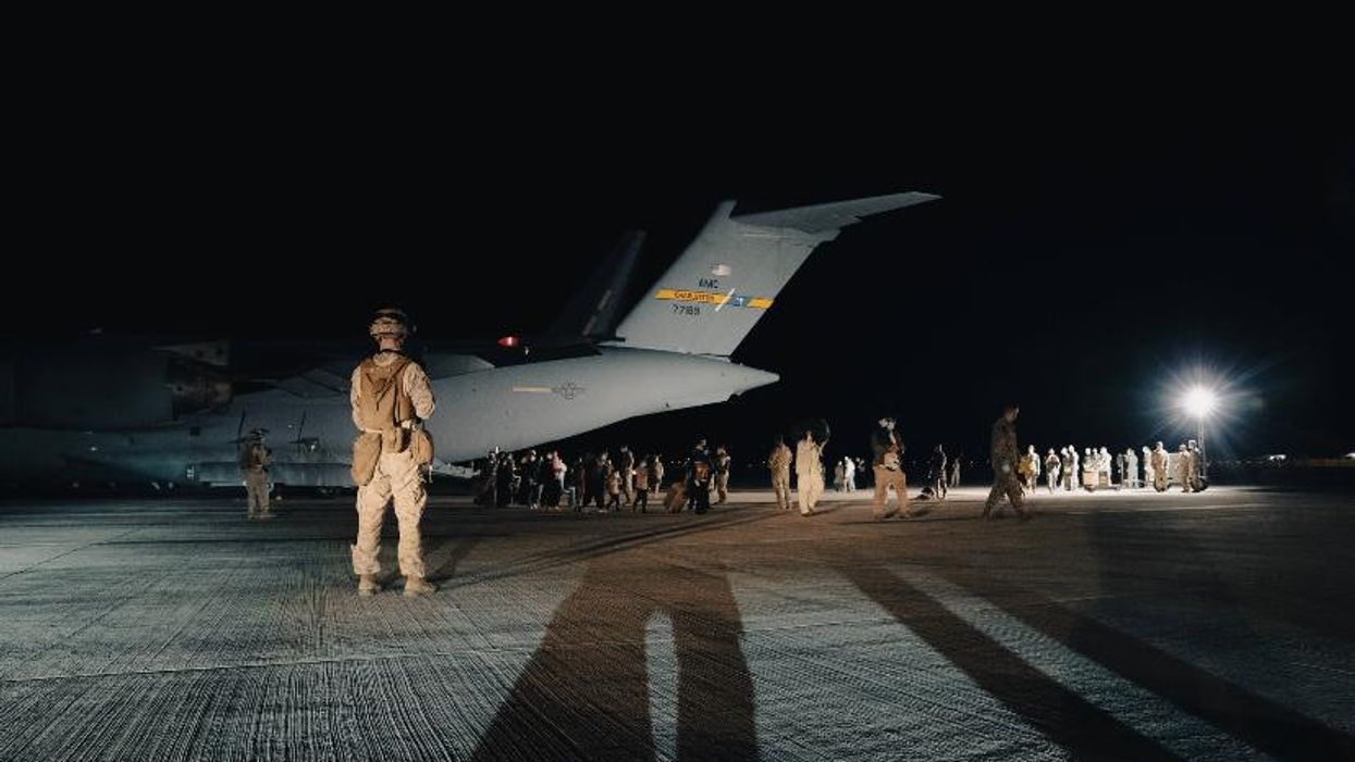 Afghan evacuees