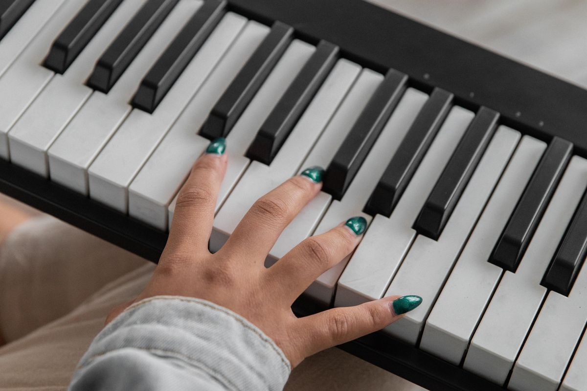 Girl playing the Piano