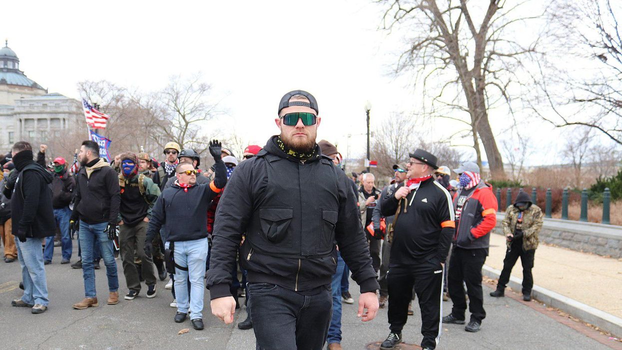 Proud Boys during the January 6 Capitol insurrection.