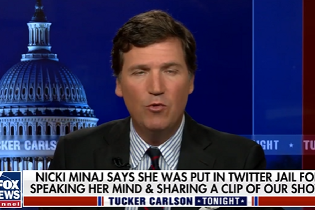 They May Take Nicki Minaj's Cousin's Friend's Balls, But They'll Never Take Tucker Carlson's Freedom
