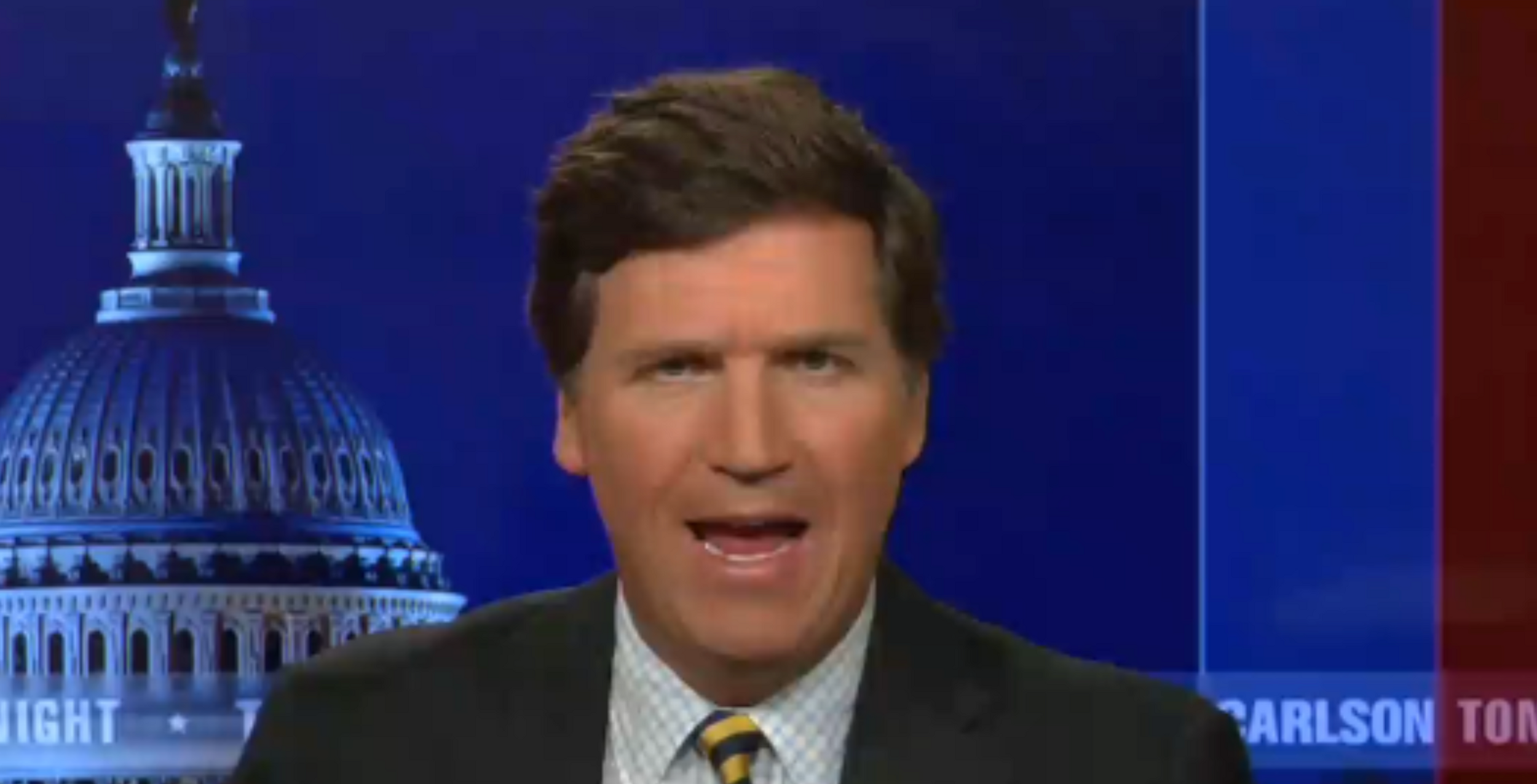 Tucker Carlson Mocked after Brutal Onscreen Banner Results in Self-Own for the Ages