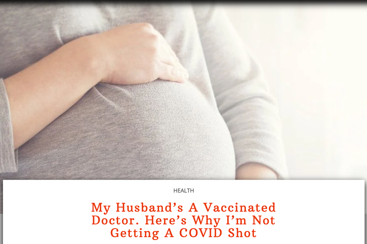 Just Guess Why This Federalist Lady Won't Get The Vaccine!