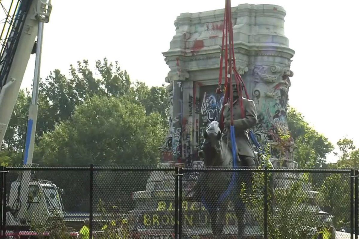 F*ck Robert E. Lee, His Corpse, His Horse, And His Monuments (Of Which There Are One Fewer Today)