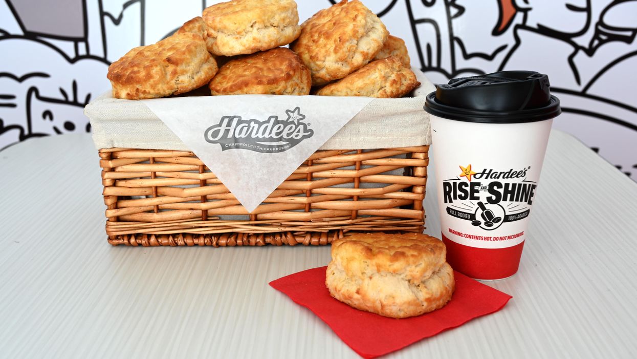 Hardee's is giving away $10,000 and baskets of biscuits to teachers this month