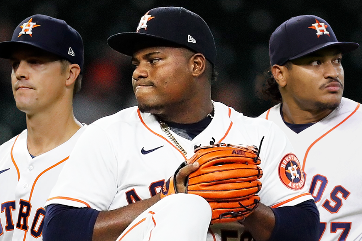 Astros Zack Greinke, Framber Valdez, Luis Garcia