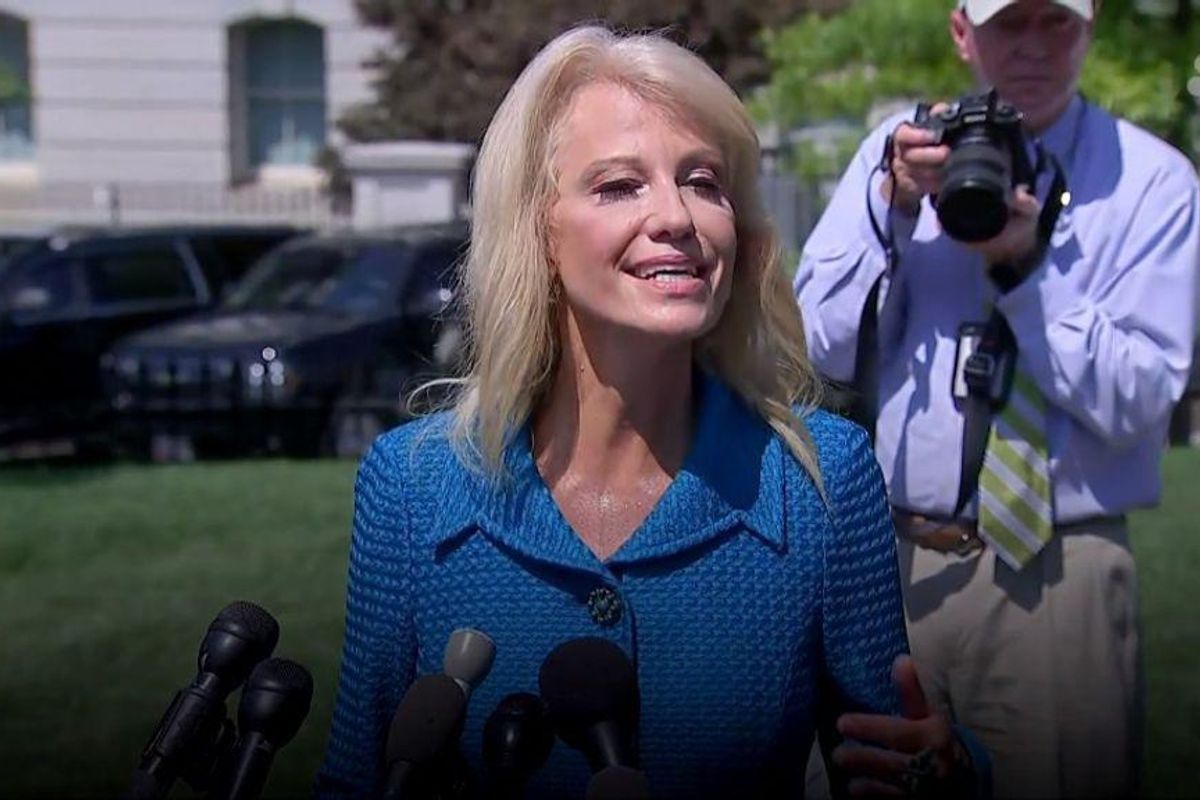 Kellyanne Conway, Michael Cohen, Stormy Daniels Walk Into A Bar. Bartender Says 'Grand Jury's One Block Over'