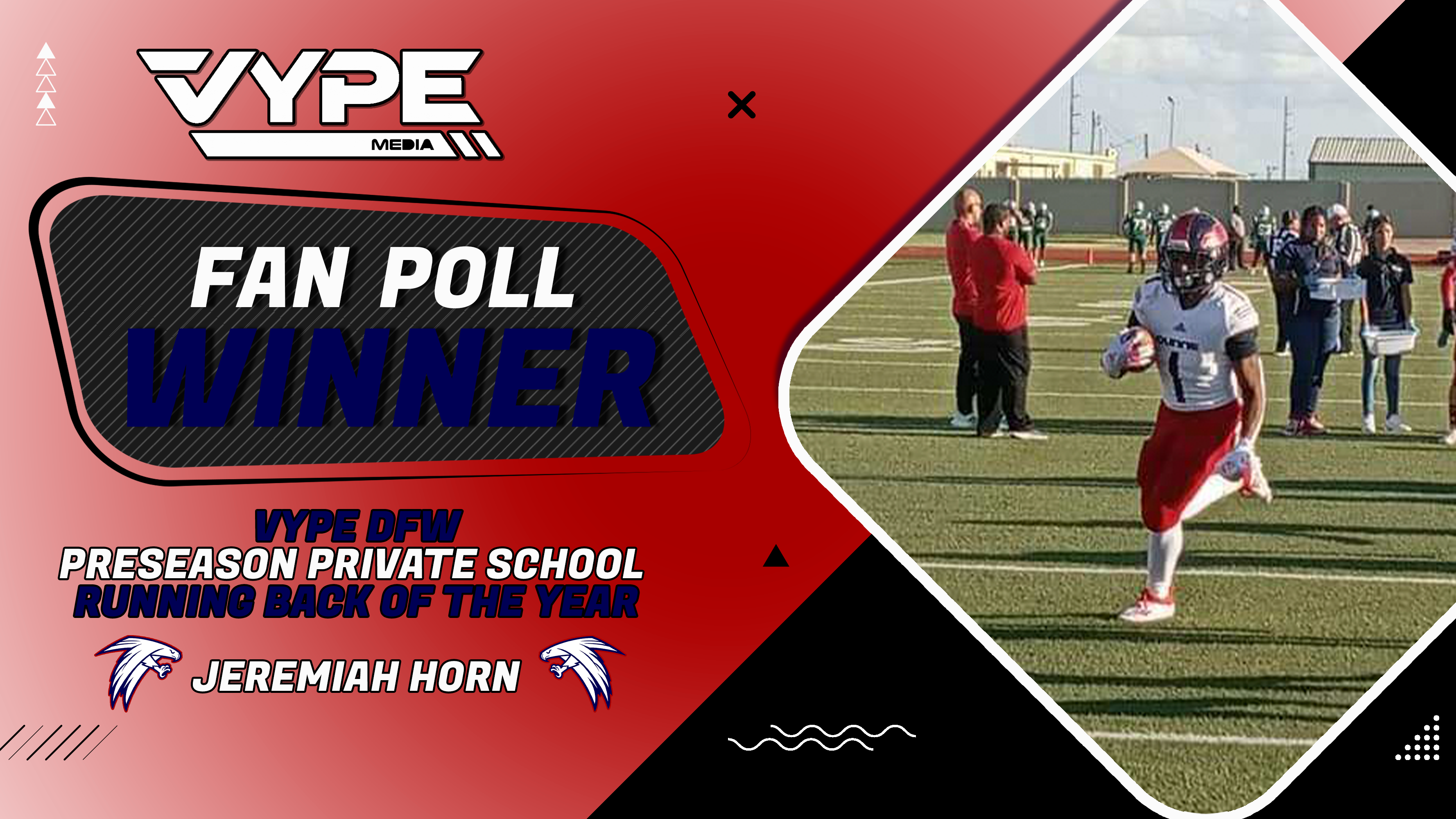 VYPE DFW catches up with fan poll winner: Jeremiah Horn of Bishop Dunne Football