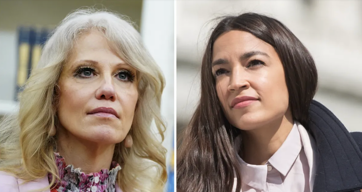 AOC Rips Kellyanne for Her Petty AF Response to Biden's Threat to Fire Her From Military Board