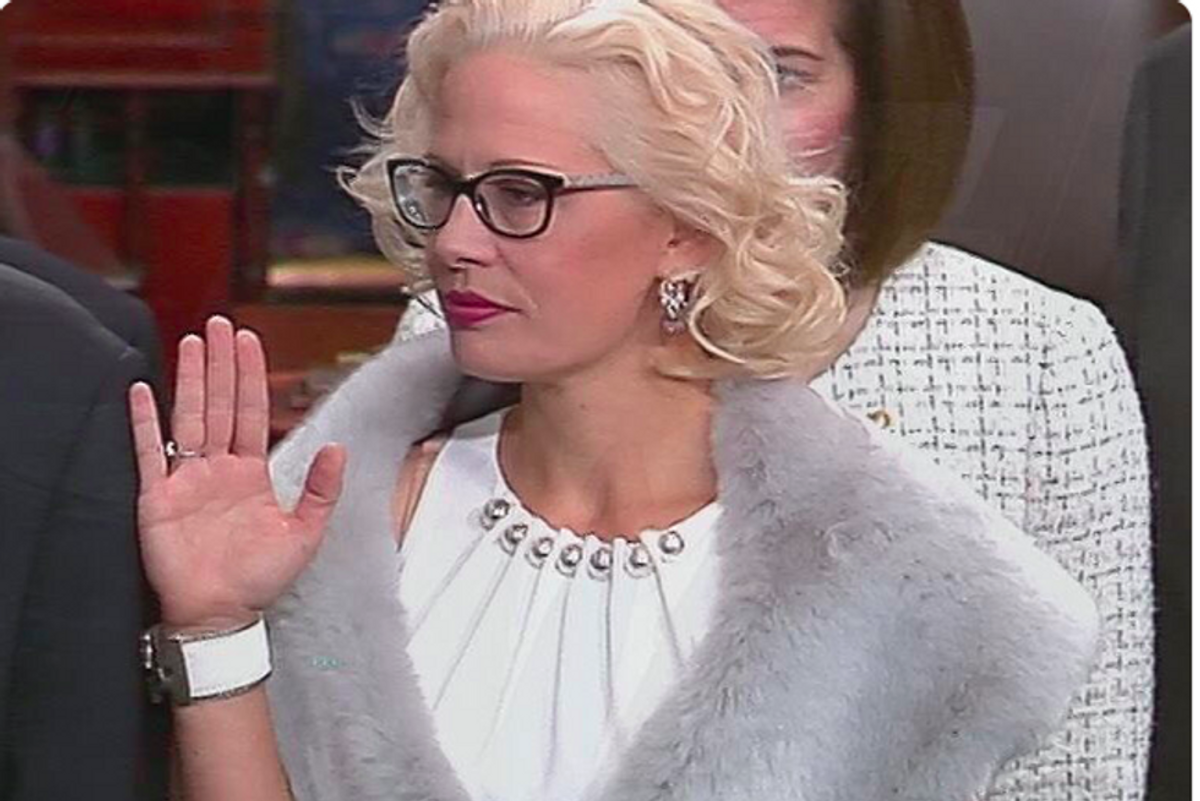 Kyrsten Sinema Would Gladly Pay Democrats Magic Beans Tuesday For Passing Her Infrastructure Bill Today