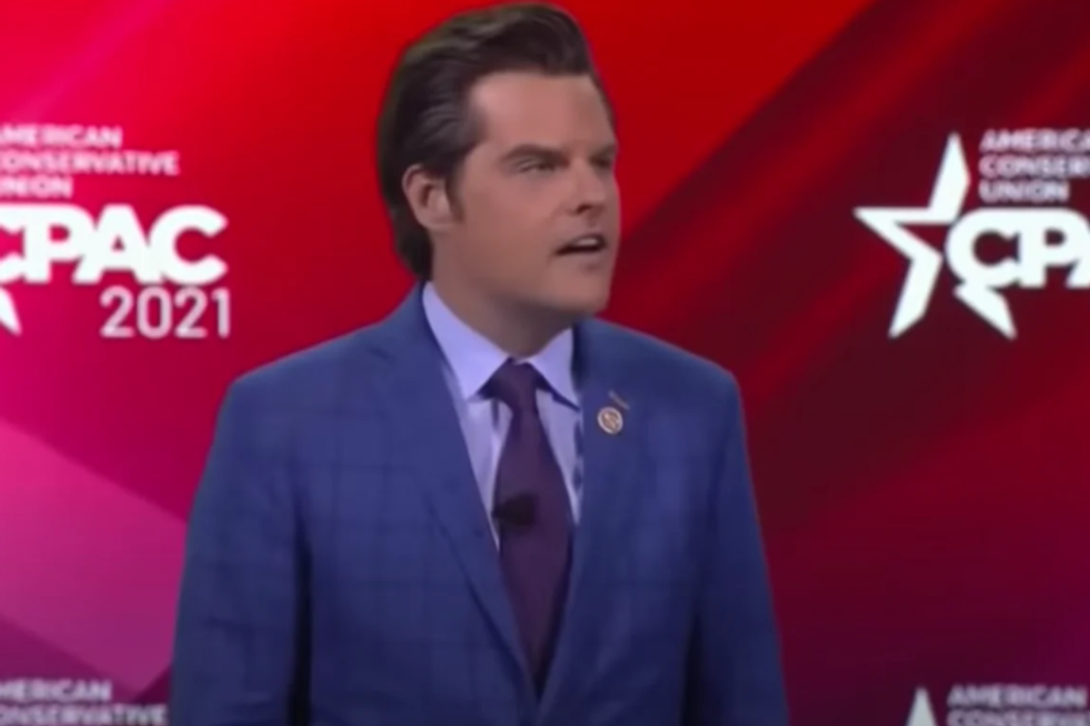 Matt Gaetz Having Good Day Again Probably