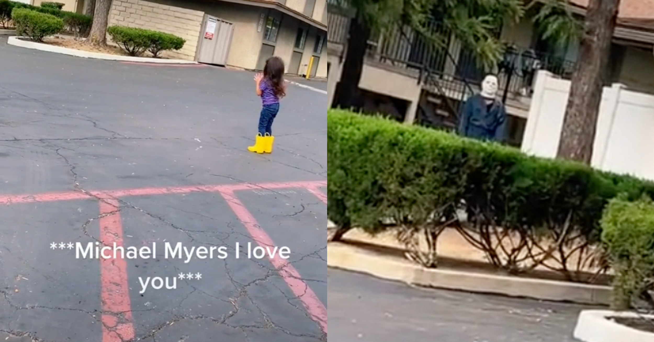 Adorable Michael Myers-Obsessed 4-Year-Old Gets Her Wish When He Shows Up To Her Birthday