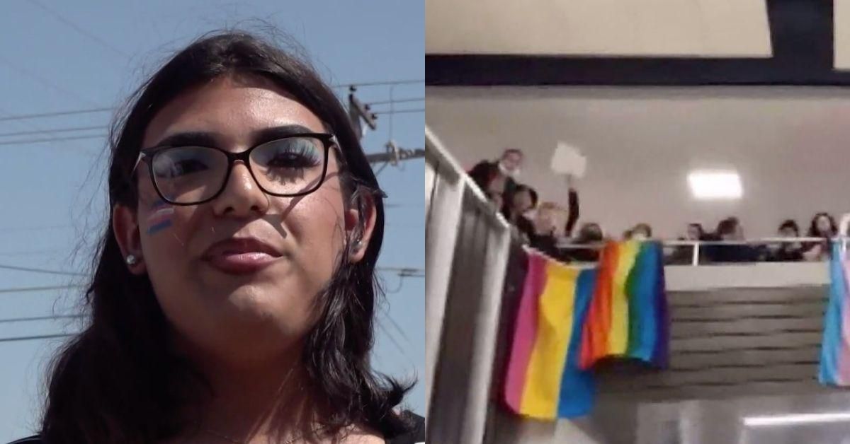 Texas Students Stage Massive Walkout After Trans Teen Banned From Girls' Locker Room And Bathrooms