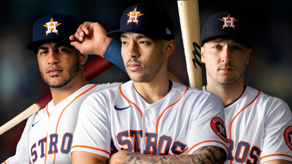 Astros Jose Siri, Carlos Correa, Alex Bregman