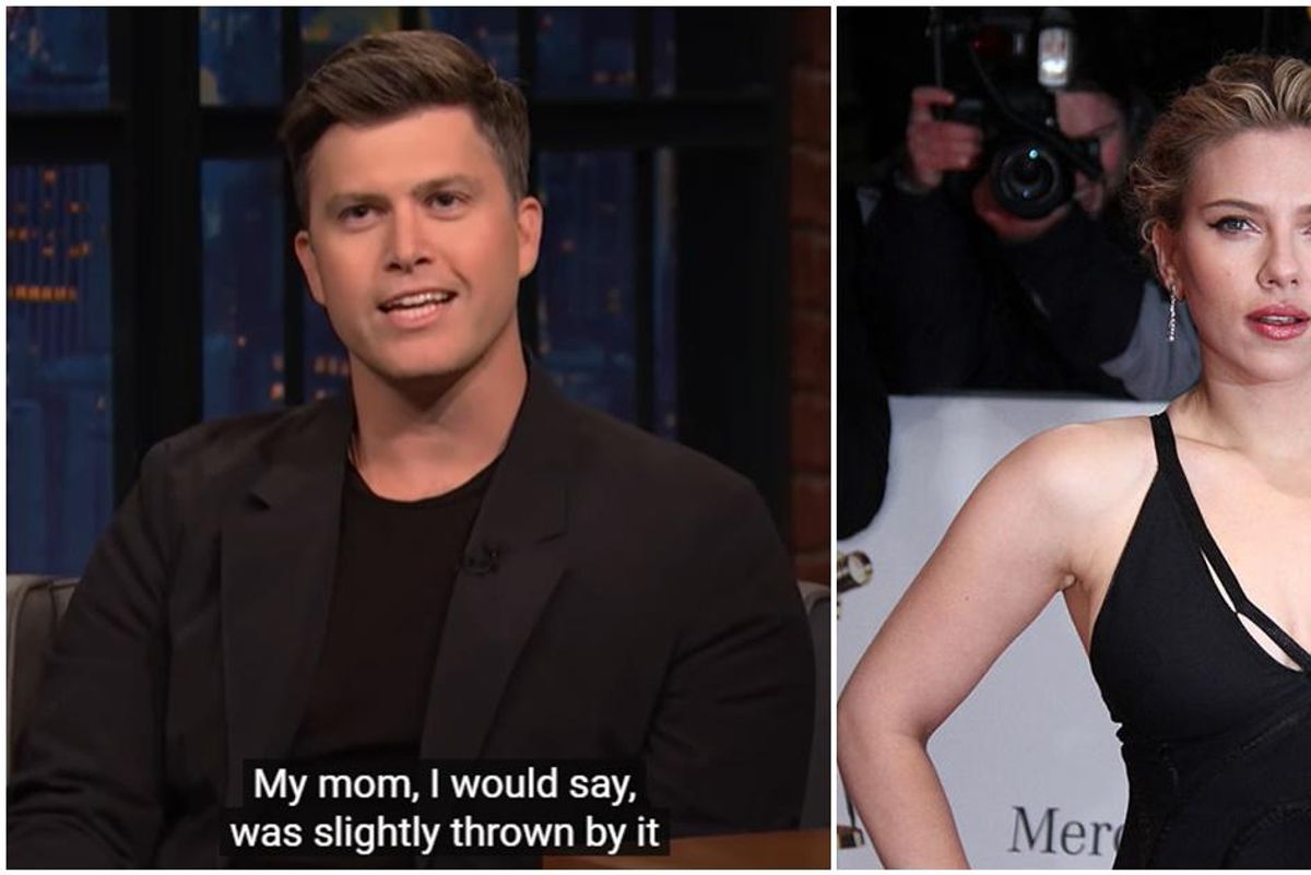 Colin Jost shares his mom's sneaky attempts to get him and Scar Jo to change their baby's name