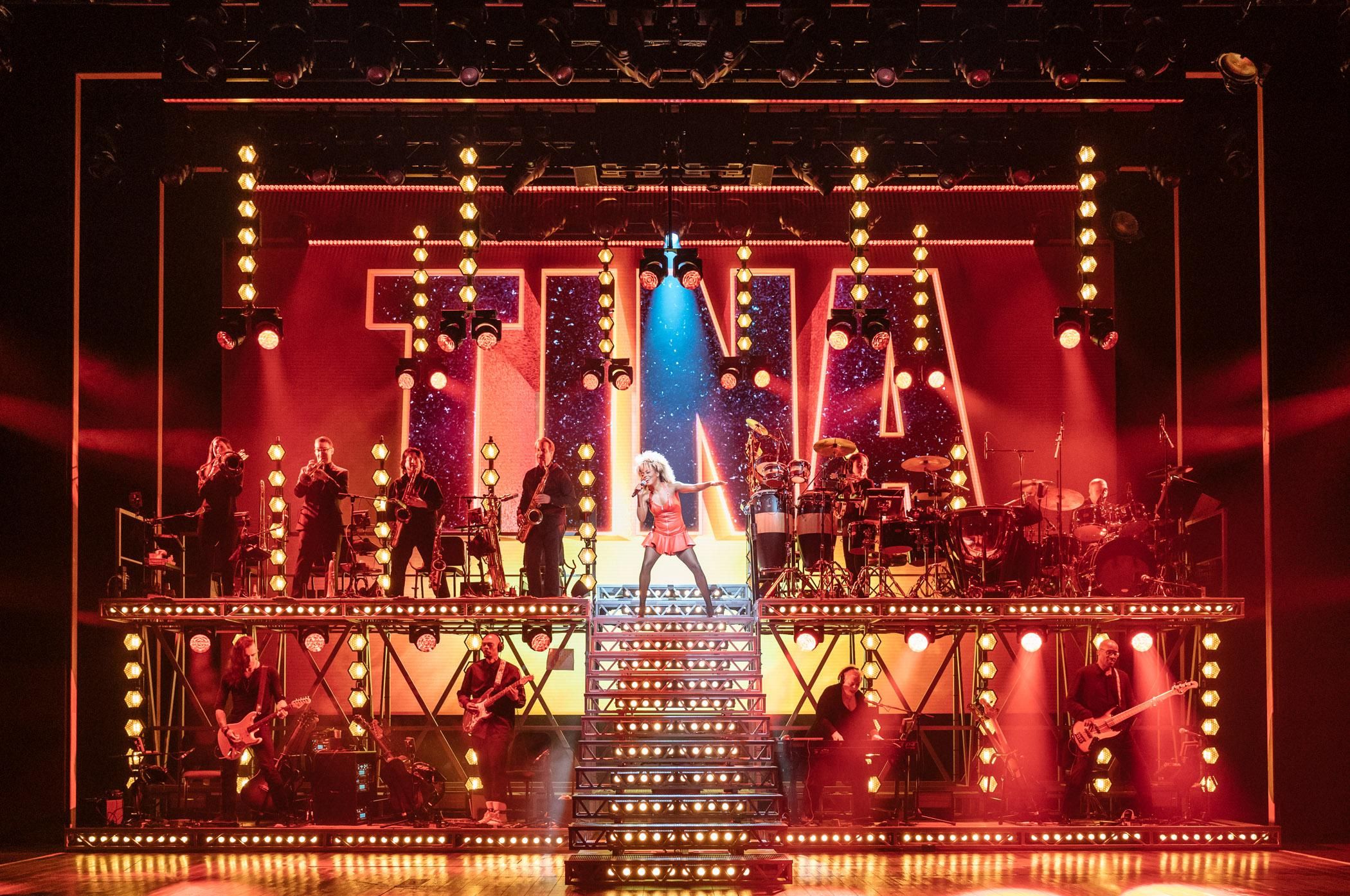 \u200bAdrienne Warren performing in the musical Tina