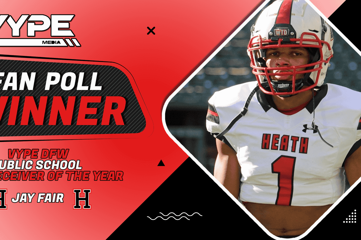 VYPE DFW Public School Wide Receiver of the Year Fan Poll Winner: Rockwall-Heath Jay Fair