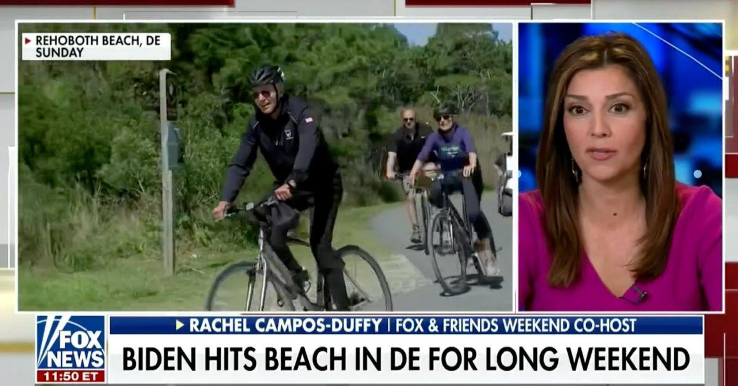 Fox News Host Tries To Rip Biden For Riding A Bike With Bonkers Comparison To Trump's Fitness