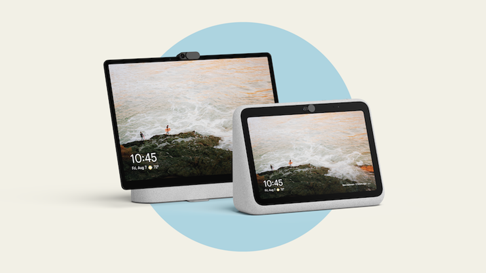 product shot of Facebook Portal Go and Portal+ smart displays