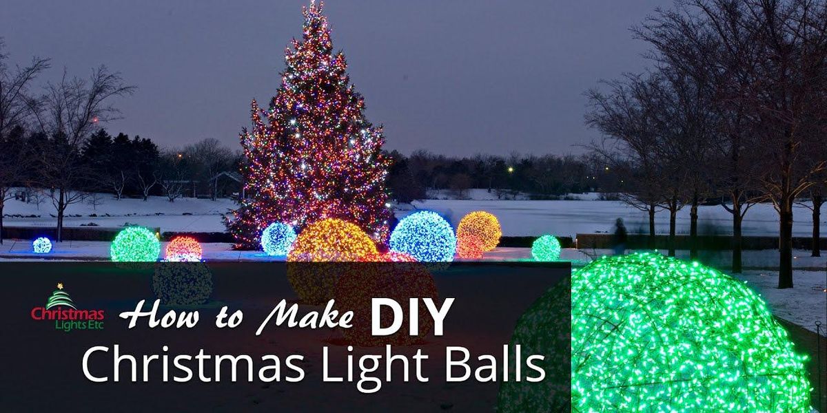 Here's a quick and easy way to use chicken wire to make lighted Christmas decor It's