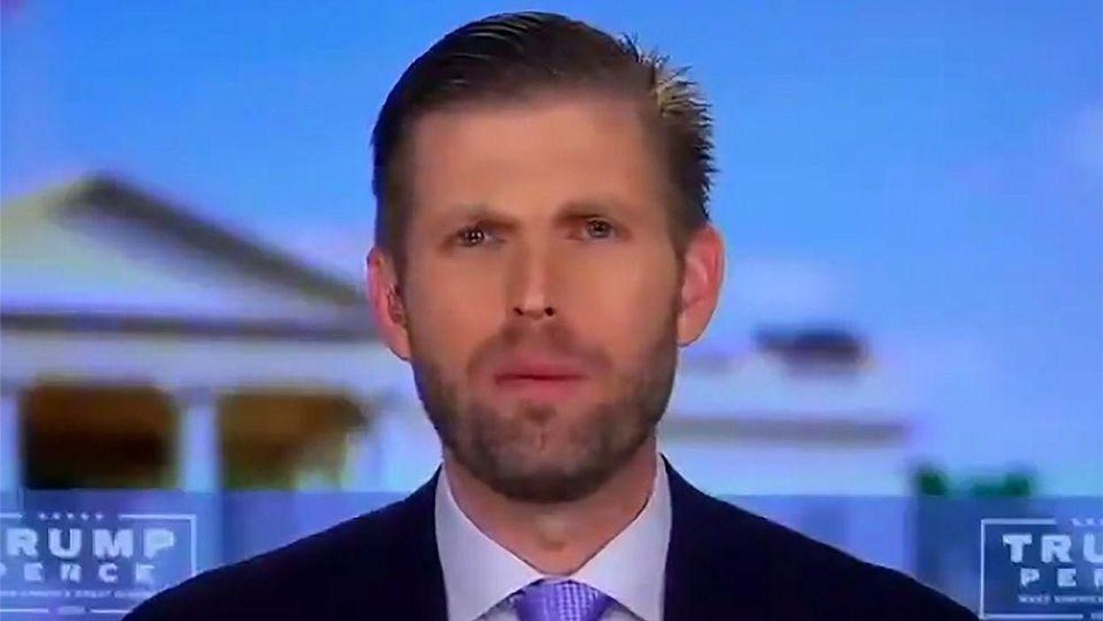 Desperate Eric Trump Urges New York Prosecutors To Indict Hillary Clinton