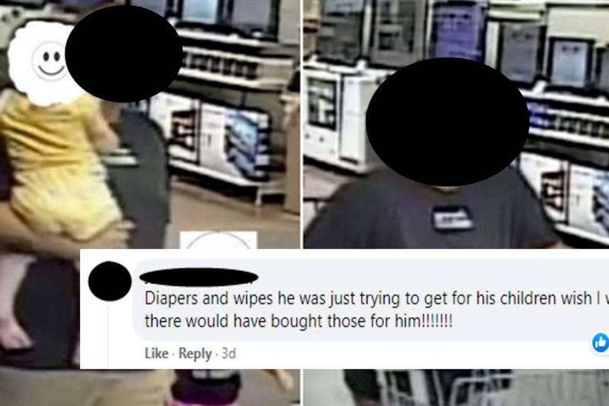Strangers rally to pay for diapers a man stole from Walmart after he couldn't pay for them