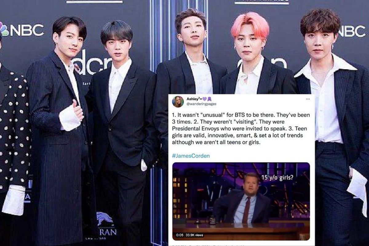 James Corden Mocked The Mighty Boy Band Bts For Their Activism It Didn T End Well For Him Upworthy