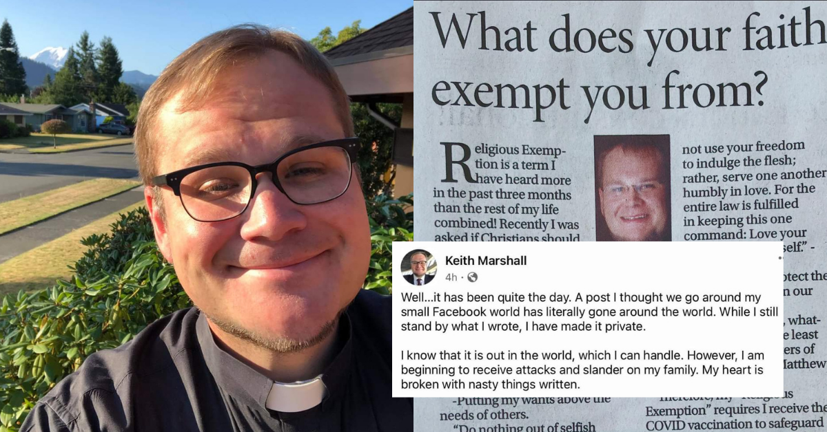 Pastor Gives Christians Who Claim 'Religious Exemption' From Masks And Vaccines An Epic Bible Lesson
