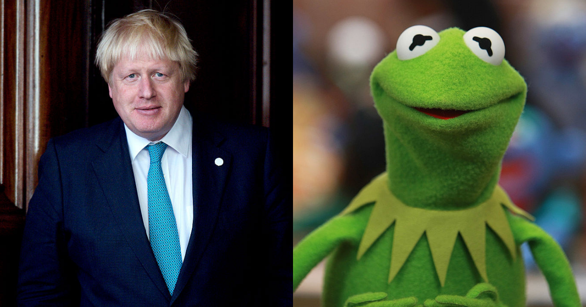 UK Prime Minister Boris Johnson Awkwardly Knocks Kermit For Being 'Wrong' About Renewable Energy