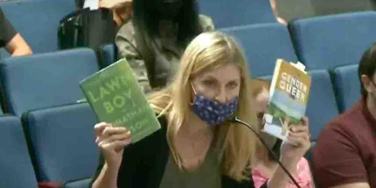 WATCH: Furious mother exposes ‘pedophilia’ in HS library books, reads explicit passages to school board — until official warns her: ‘There are children in the audience’ WATCH: Furious mother exposes ‘pedophilia’ in HS library books, reads explicit passages to school board — until official warns her: ‘There are children in the audience’