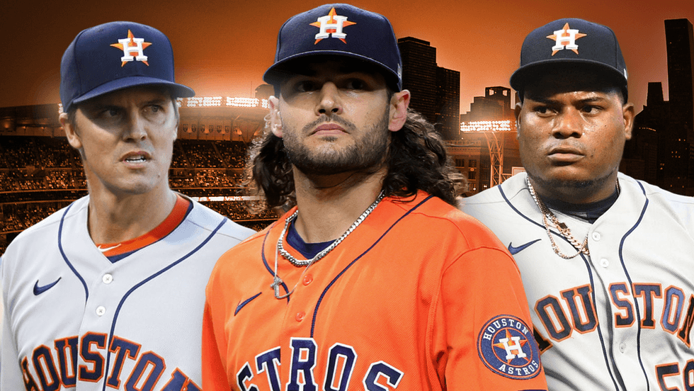 Astros Zack Greinke, Lance McCullers, Framber Valdez