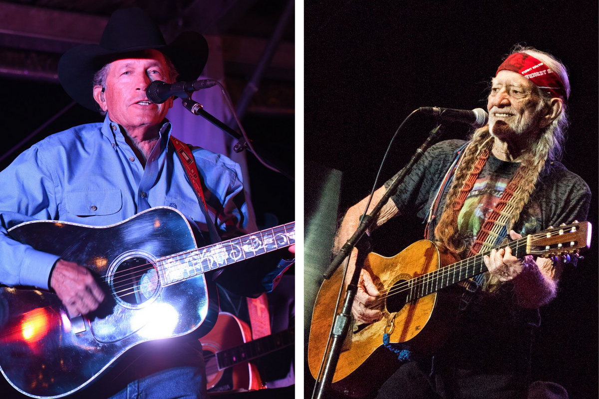 George Strait, Willie Nelson performing at Moody Center's grand opening celebration