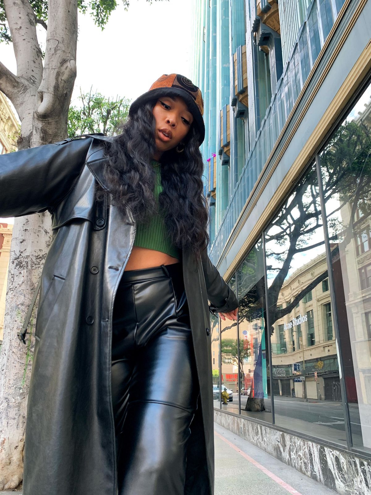 The Ultimate Trench + Leather Trousers - xoNecole